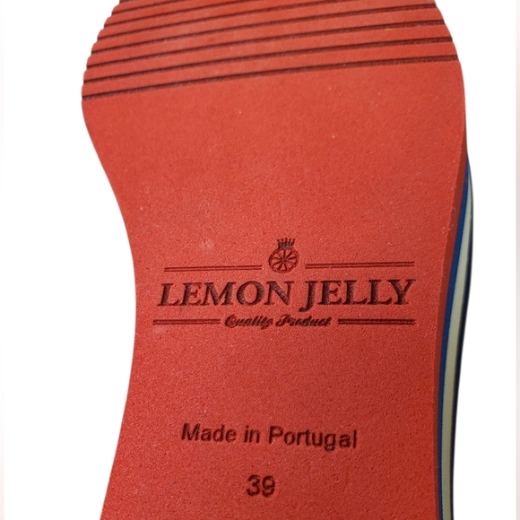 Lemon Jelly Red, White, & Blue Platform Sandals. 39 - Picture 2 of 11